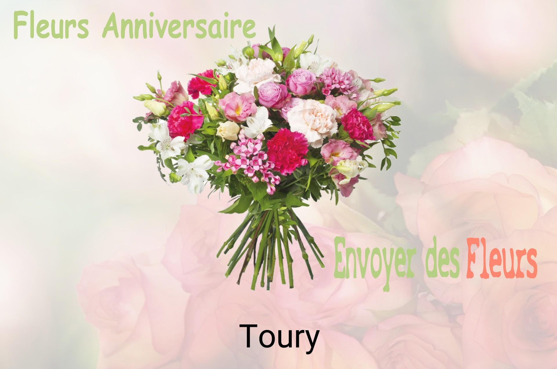 Bouquet de fleurs d’anniversaire livré à Toury
