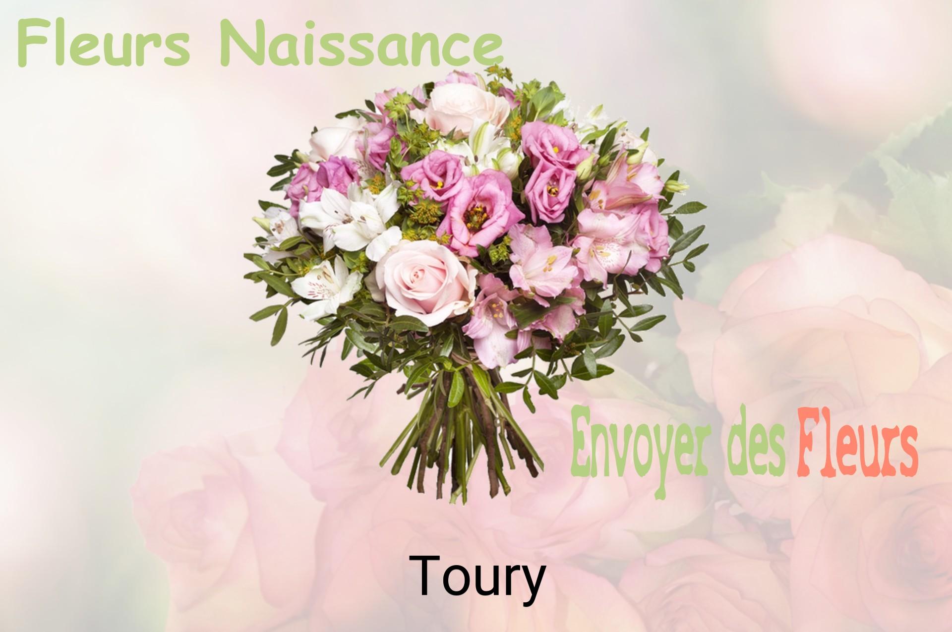 Bouquet de fleurs de naissance livré à Toury